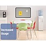Quartet Contour Fabric Bulletin Board, Black Frame, 2'H x 3'W (7693G)~#|#~sp56267494_sc7