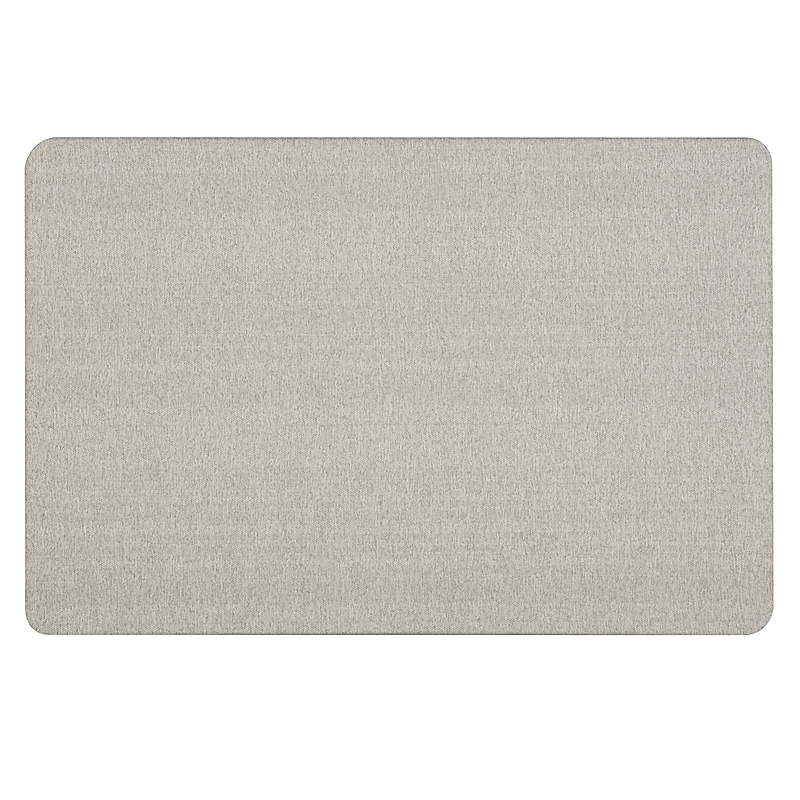 Quartet Oval Office Fabric Bulletin Board, Frameless, 3' x 2' (7683G) image 1