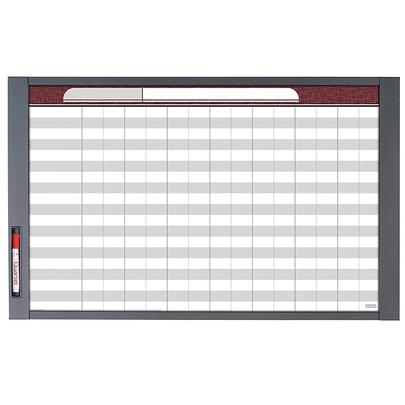 Quartet InView Total Erase Dry-Erase Whiteboard, Steel Frame, 3' x 2' (72982) image 1