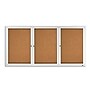 Quartet Cork Enclosed Bulletin Board, Aluminum Frame, 3'H x 6'W (2366)~#|#~sp56282142_sc7