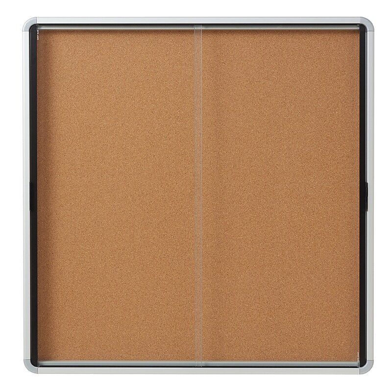 Quartet Cork Bulletin Board, Aluminum Frame, 5' x 3' (EISC3956) image 1