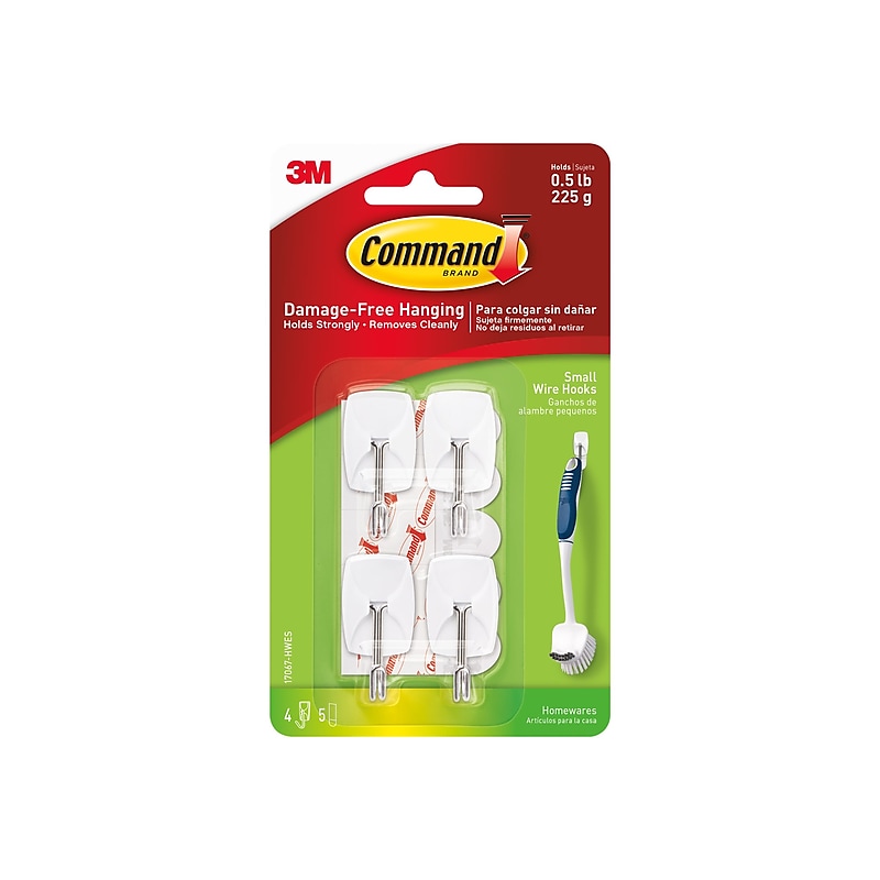 Command Small Wire Hook, 4/Pack (17067-HWES) image 1
