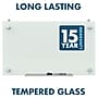 Quartet Infinity Magnetic Glass Cubicle Dry-Erase Whiteboard, 2.5' x 2' (PDEC1830)~#|#~sp56290011_sc7