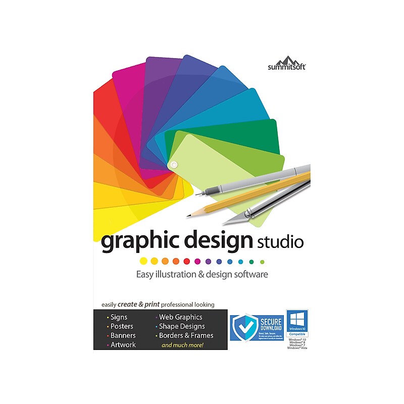 Summitsoft Graphic Design Studio for 1 User, Windows, CD (SUM681800F035) image 1