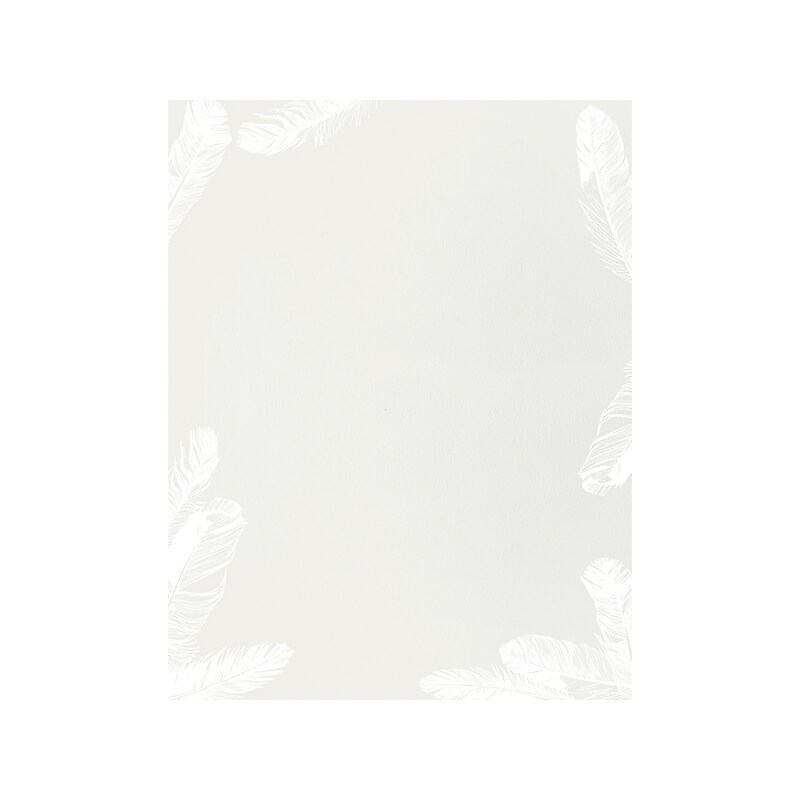 Great Papers! Soft Feathers Everyday Letterhead, Gray/White, 80/Pack (2019066) image 1