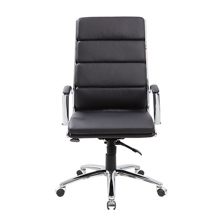 Boss Office Products CaressoftPlus Executive Chair, Black
