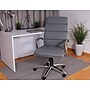 Boss Executive CaressoftPlus Chair with Metal Chrome Finish, Grey (B9471-GY)~#|#~sp56295705_sc7