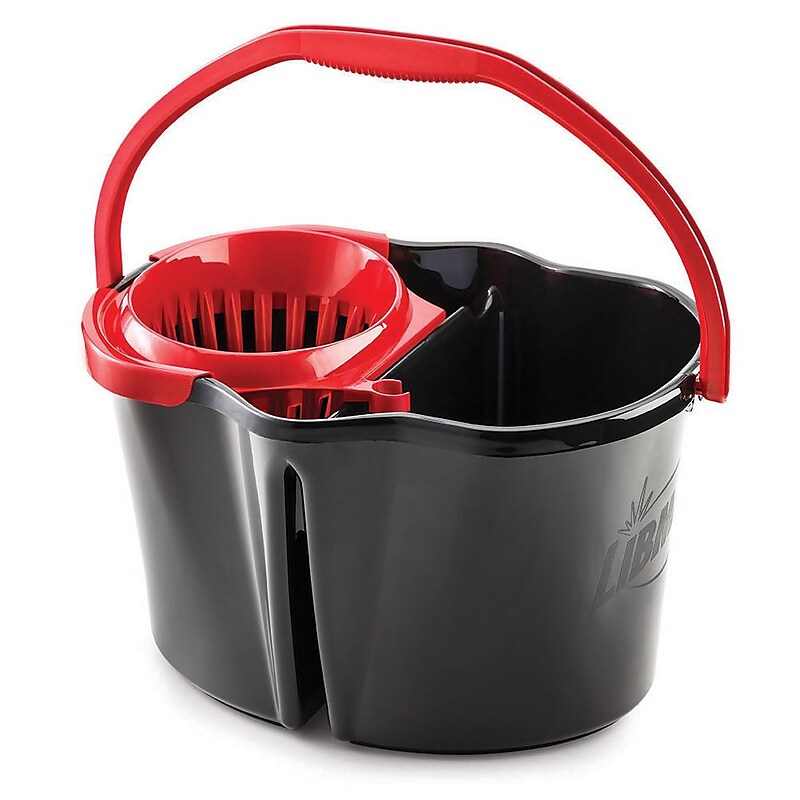 Libman 4 Gallon Clean & Rinse Bucket & Wringer, Black (0156) image 1