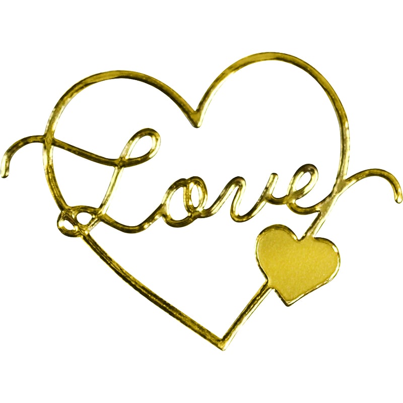 Great Papers Delicate Touch Love Everyday Seals, Gold, 27/Pack (2019034) image 1