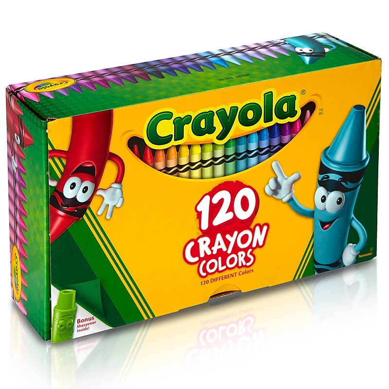 Crayola Standard Crayon, Assorted Colors, 120/Box (BIN526920) image 1