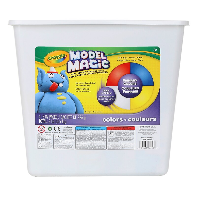 Crayola Model Magic Modeling Compound, Assorted Colors, 2 lbs. Tub (BIN4415) image 1