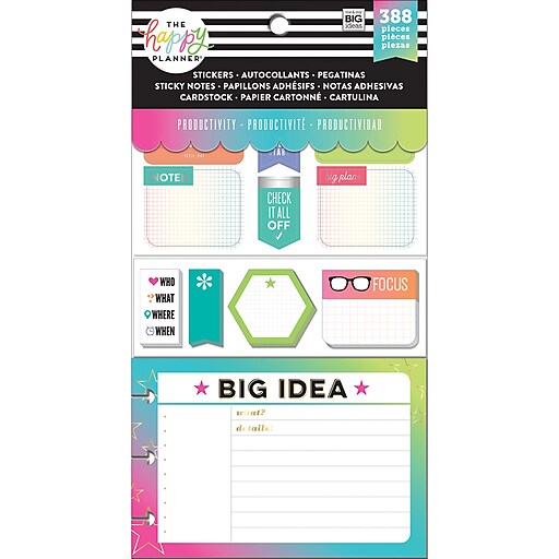 The Happy Planner Multi Accessory Pack, Productivity (PLMP02) Staples