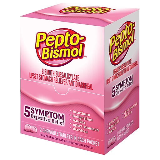 Pepto Bismol® Tablets, 25/Bx at Staples