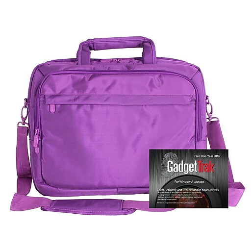 ToteIt! Laptop Tote, Purple Nylon (09127) at Staples