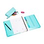Poppin 1" 3-Ring Pocket Binder, D-Ring, Aqua (103729)~#|#~sp56580319_sc7