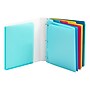 Poppin 1" 3-Ring Pocket Binder, D-Ring, Aqua (103729)~#|#~sp56580320_sc7