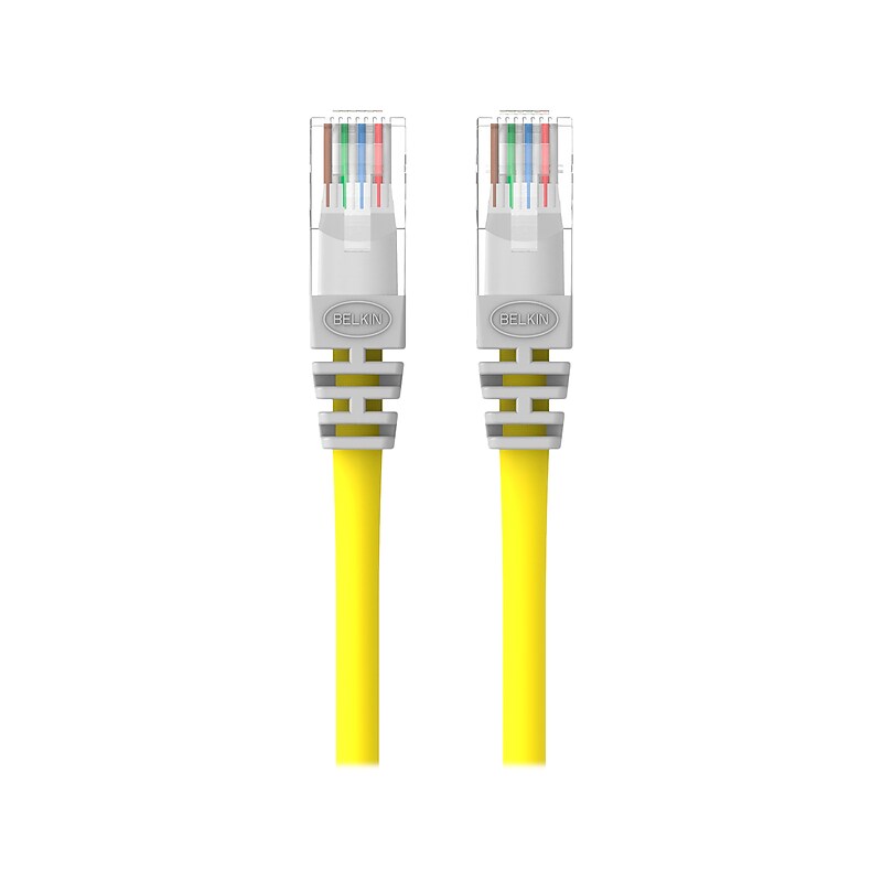 Belkin A3X126-03-YLW-M 0.3' CAT-5e Cable, Yellow image 1