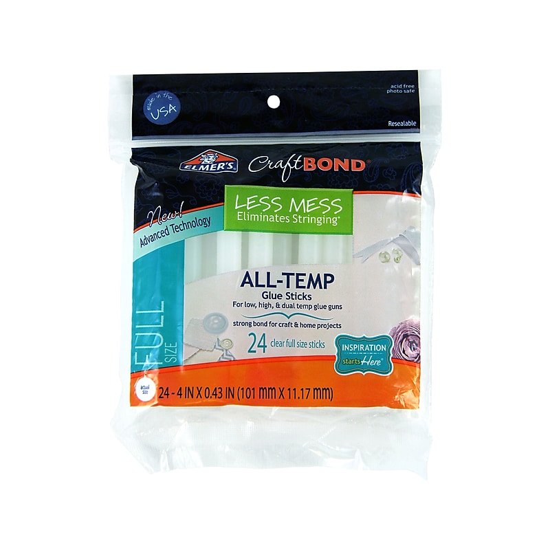 Elmer's CraftBond Less Mess All-Temp Glue Sticks (E6059) image 1