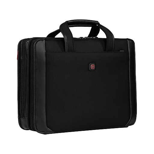 SWISSGEAR Proxy Polyester Padfolio with Zipper Closure, Black (601675