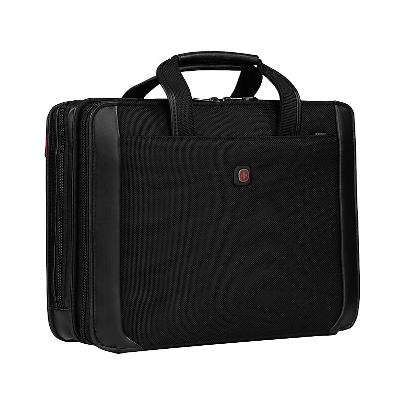 SWISSGEAR Proxy Polyester Padfolio with Zipper Closure, Black (601675) image 1