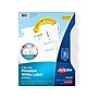 Avery Big Tab Printable Divider, 5-Tab, White (14436)~#|#~sp56580437_sc7