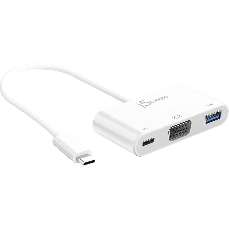 j5create USB-C to VGA/USB Adapter, Male to Female (JCA378) image 1