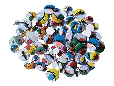 Millennial Essentials Pom Poms + 100pc Wiggle Googly Eyes – Kids Crafts, DIY Art Supplies