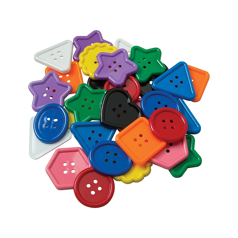 Creativity Street Colossal Buttons, Assorted Colors, 30/Pack (AC6091) image 1