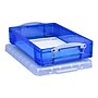 Really Useful Box 4.23 Qt. Lift Off Lid Storage Bin, Transparent Blue (US4-TB)~#|#~sp56580717_sc7