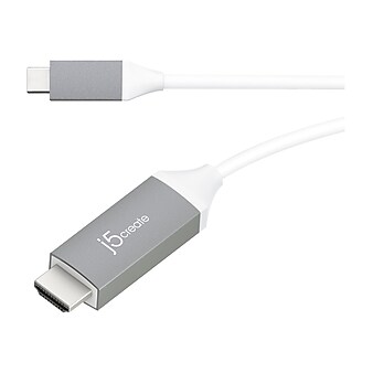 j5create JCC153G 6' HDMI 4K Audio/Video Cable, Gray
