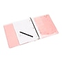 Poppin 1" 3-Ring Pocket Binder, D-Ring, Blush (105878)~#|#~sp56580981_sc7