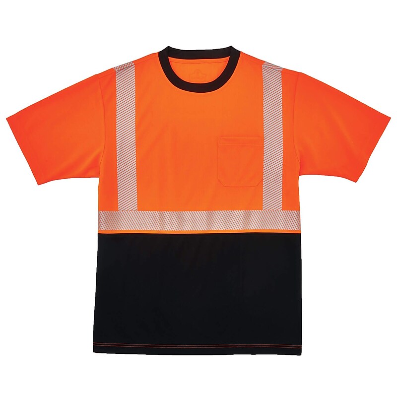 GloWear 8280BK Type R Class 2 Black Front Performance T-Shirt, 2XL, 1 pack (22586) image 1
