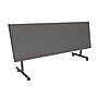 Regency Kobe Flip Top Mobile Training Table, 24"D x 84"W, Gray (MKFT8424GY)~#|#~sp56713574_sc7