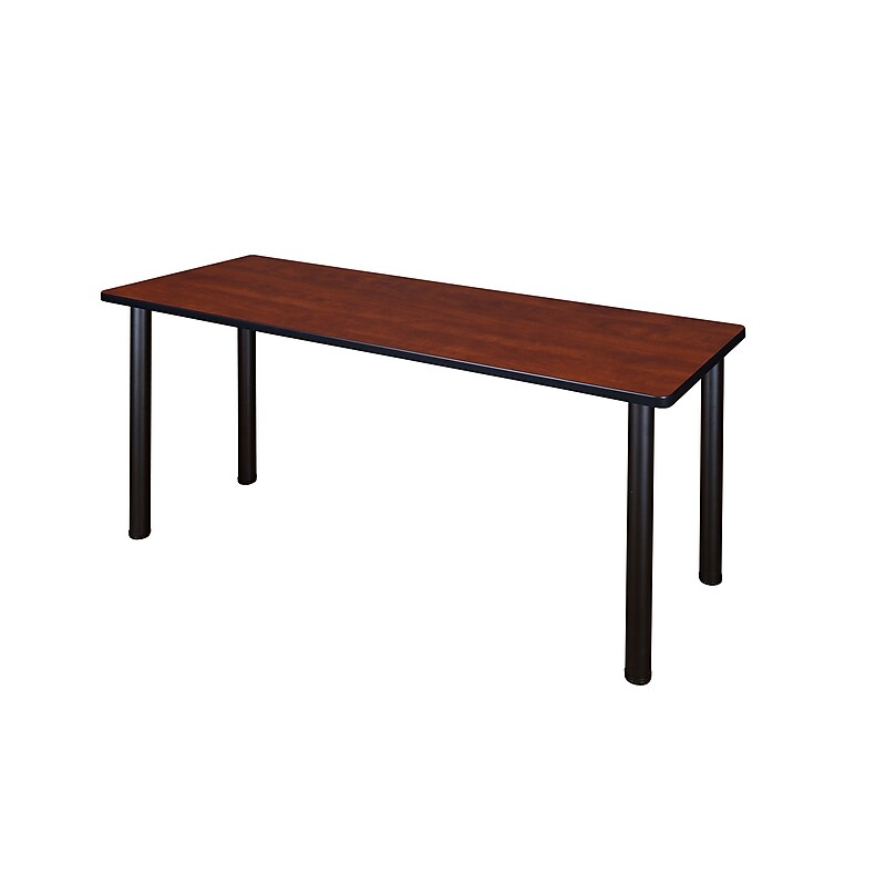 Regency Kee Training Table, 24"D x 60"W, Cherry/Black (MT6024CHBPBK) image 1