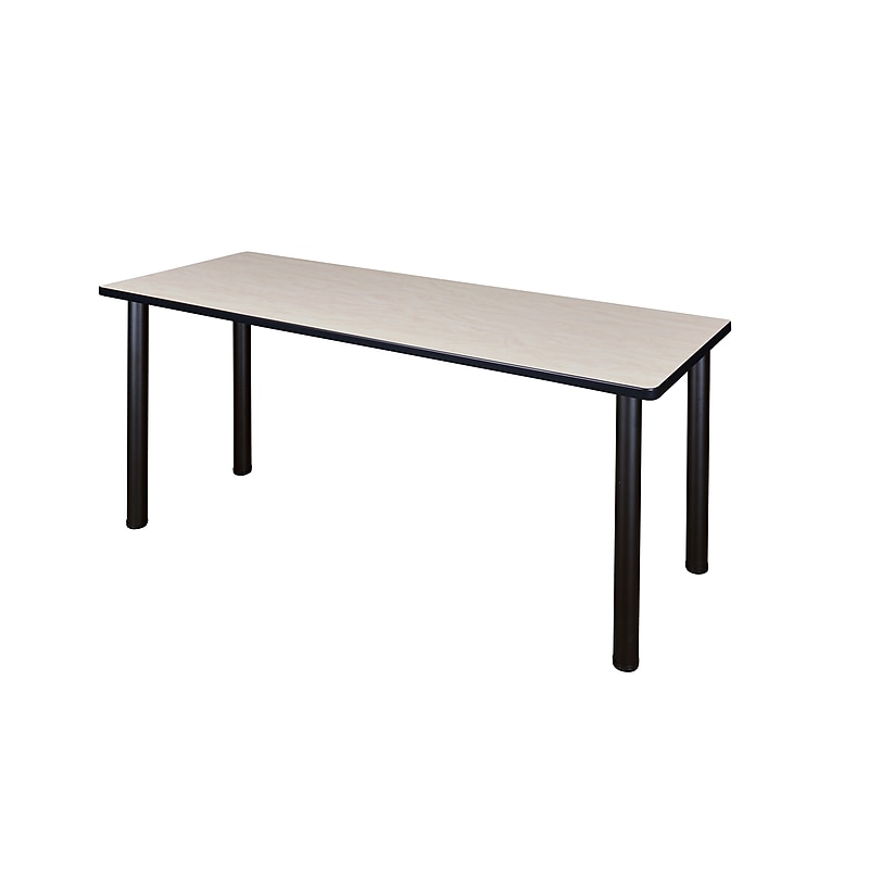 Regency Kee Training Table, 24"D x 60"W, Maple/Black (MT6024PLBPBK) image 1