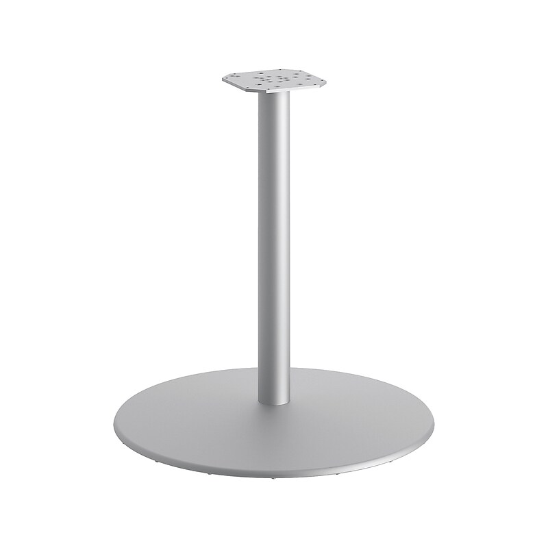 HON Between 40.79" Aluminum Round Table Base, Textured Silver (HONHBTTD42) image 1