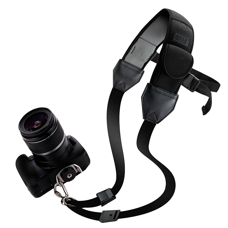 USA GEAR TrueSHOT Camera Chest Harness Strap for DSLR Cameras, Black (GRCMSS0100BKUS) image 1