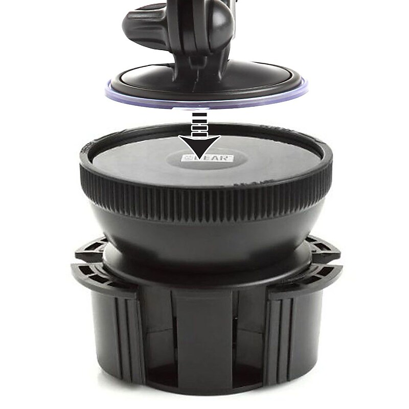 USA Gear Cell Phone Cup Holder Mount, Black (3782677) image 1
