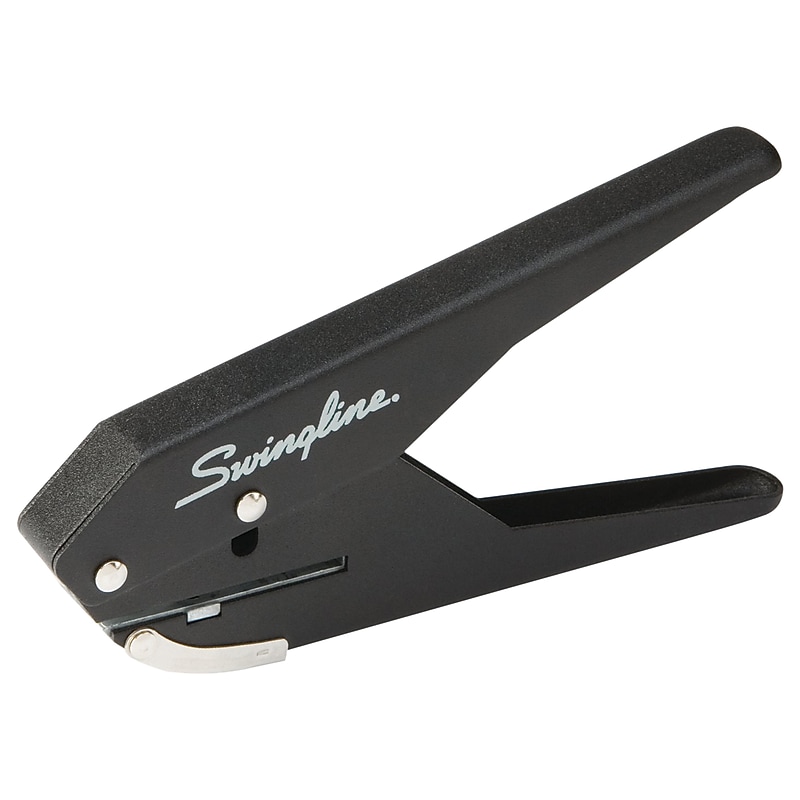 Swingline Low Force Handheld Hole Punch, 20 Sheet Capacity, Black (74017) image 1