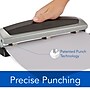 Swingline Precision Pro Desktop Adjustable Hole Punch, 10 Sheet Capacity, Black/Silver (74037)~#|#~sp56801105_sc7
