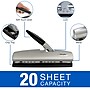 Swingline LightTouch Desktop Adjustable Hole Punch, 20 Sheet Capacity, Black/Silver (74030)~#|#~sp56801137_sc7