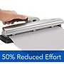 Swingline LightTouch Desktop Adjustable Hole Punch, 20 Sheet Capacity, Black/Silver (74030)~#|#~sp56801139_sc7