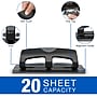 Swingline SmartTouch Low Force Desktop 3-Hole Punch, 20 Sheet Capacity, Black/Gray (74133)~#|#~sp56801157_sc7