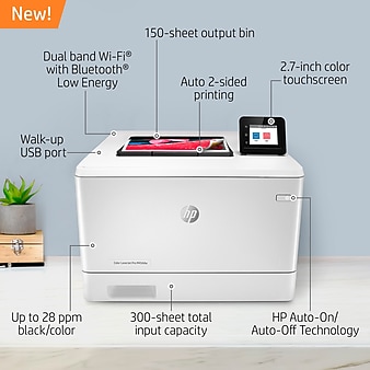 HP LaserJet Pro M454dw Wireless Color Laser Printer with Duplexing (W1Y45A)