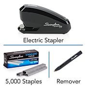 Swingline® Speed Pro™ Electric Stapler Value Pack (Premium Staples & Staple Remover Included), Black (42140)