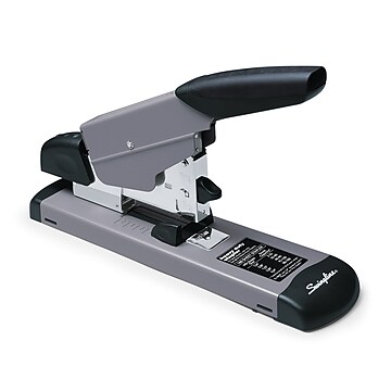 TRU RED™ Premium Desktop Stapler, 30-Sheet Capacity, Gray/Red (TR58077)