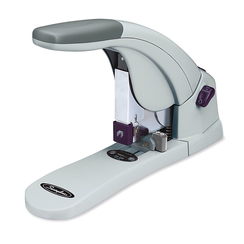 Swingline LightTouch Reduced-Effort Heavy Duty Desktop Stapler, Reduced Effort, 120-Sheet Capacity, Gray/Silver (90010) image 1
