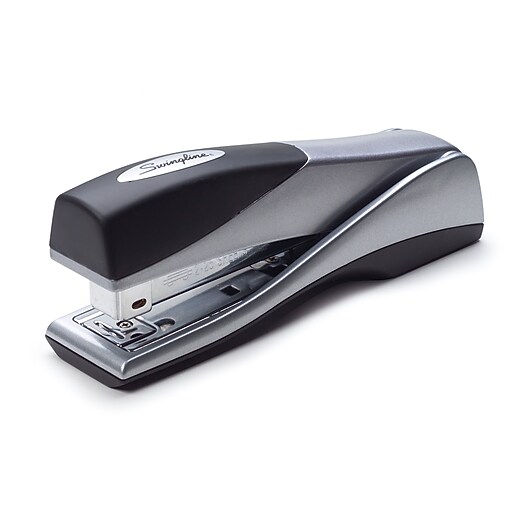 Swingline® Optima® Handheld Grip Stapler, 25 Sheet Capacity, Silver