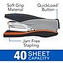 Swingline Optima 40 Reduced Effort Desk Stapler, 40-Sheet Capacity, Silver/Black (87845)~#|#~sp56868415_sc7