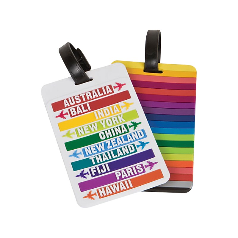 Travelon Hot Spots Luggage Tag, Multicolored, 2/Pack (12740-000) image 1